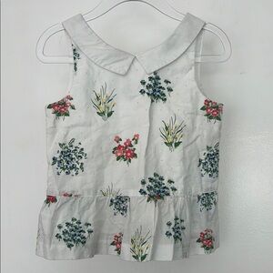 Janie and Jack White Floral Blouse